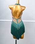 Crystallized Beads Fringe Latin Dress Latin/Rhythm