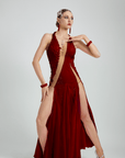 Crystallized Fluorescent stone Smooth Dress Standard/Smooth