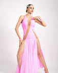 Crystallized Fluorescent stone Smooth Dress Standard/Smooth