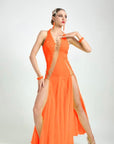 Crystallized Fluorescent stone Smooth Dress Standard/Smooth