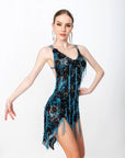 Flower Lace Crystallized Latin Dress Latin/Rhythm