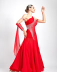 Glittering One Shoulder Smooth Dress Standard/Smooth