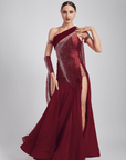 Glittering One Shoulder Smooth Dress Standard/Smooth