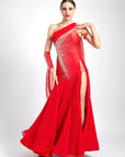 Glittering One Shoulder Smooth Dress Standard/Smooth