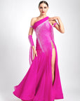 Glittering One Shoulder Smooth Dress Standard/Smooth
