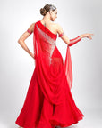 Glittering One Shoulder Smooth Dress Standard/Smooth