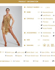 Laser Paillette Crystallized Latin Dress Latin/Rhythm