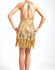 Laser Paillette Crystallized Latin Dress Latin/Rhythm