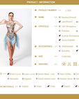 Ostrich and Paillette Crystalline Latin Dress Latin/Rhythm