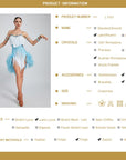 Ostrich Feather Crystalline Fringe Latin Dress Latin/Rhythm