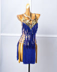 Paillette and Fringe Crystallized Latin Dress Latin/Rhythm