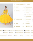 Pleated Skirt Crystallized Ballroom Dress Standard/Smooth