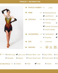 Polychrome crystalline Latin Dress Latin/Rhythm