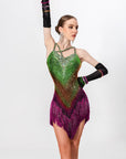 Polychrome crystalline Latin Dress Latin/Rhythm