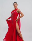 Glittering One Shoulder Smooth Dress Standard/Smooth