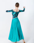 Rayon and Lycra Rhinestone Ballroom Dress Standard/Smooth