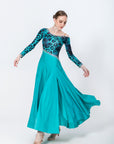 Rayon and Lycra Rhinestone Ballroom Dress Standard/Smooth