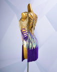 Colorful Beaded Paillette and Fringe Latin Dress  Latin/Rhythm  