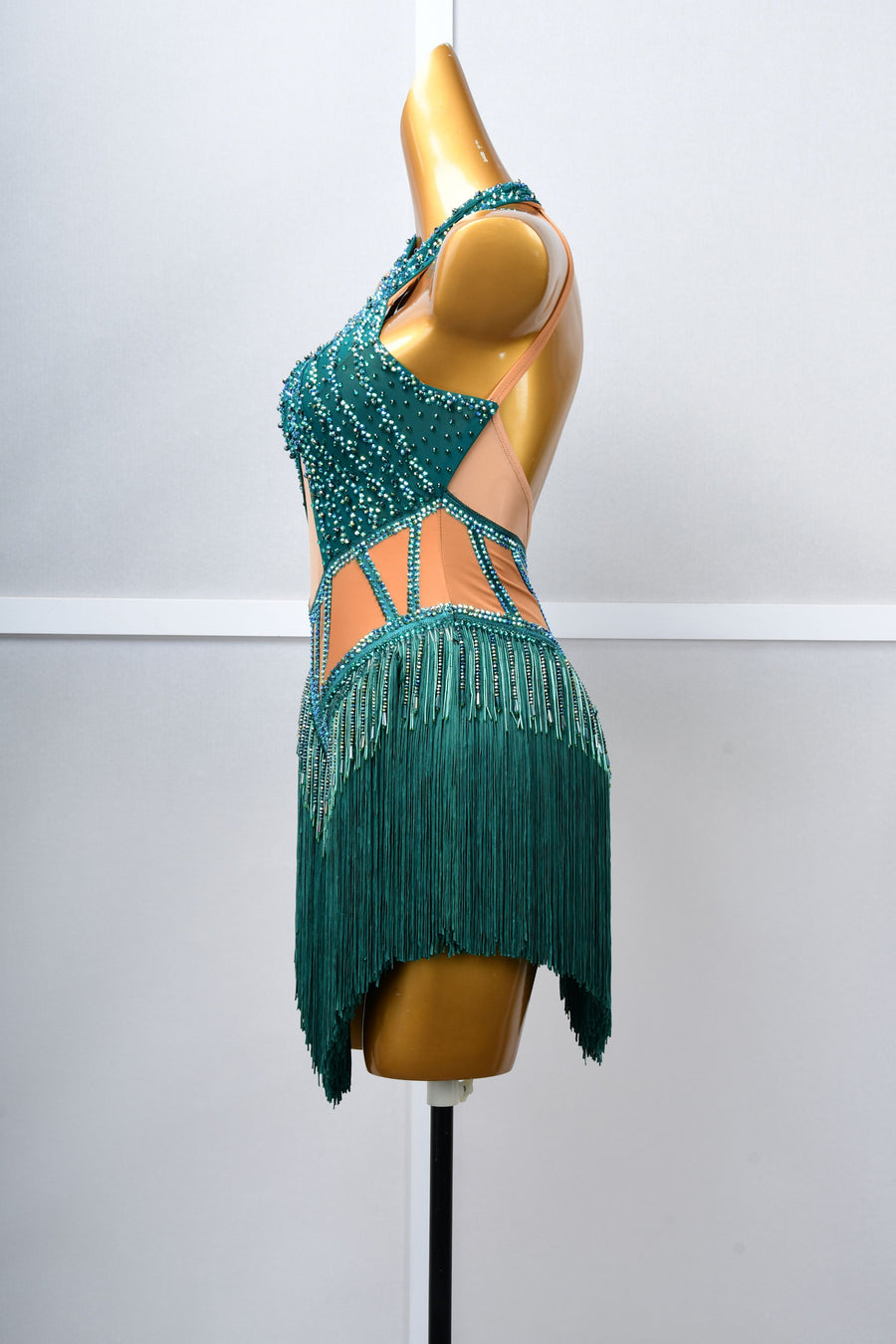 Crystallized Beads Fringe  Latin Dress Latin/Rhythm # 5061