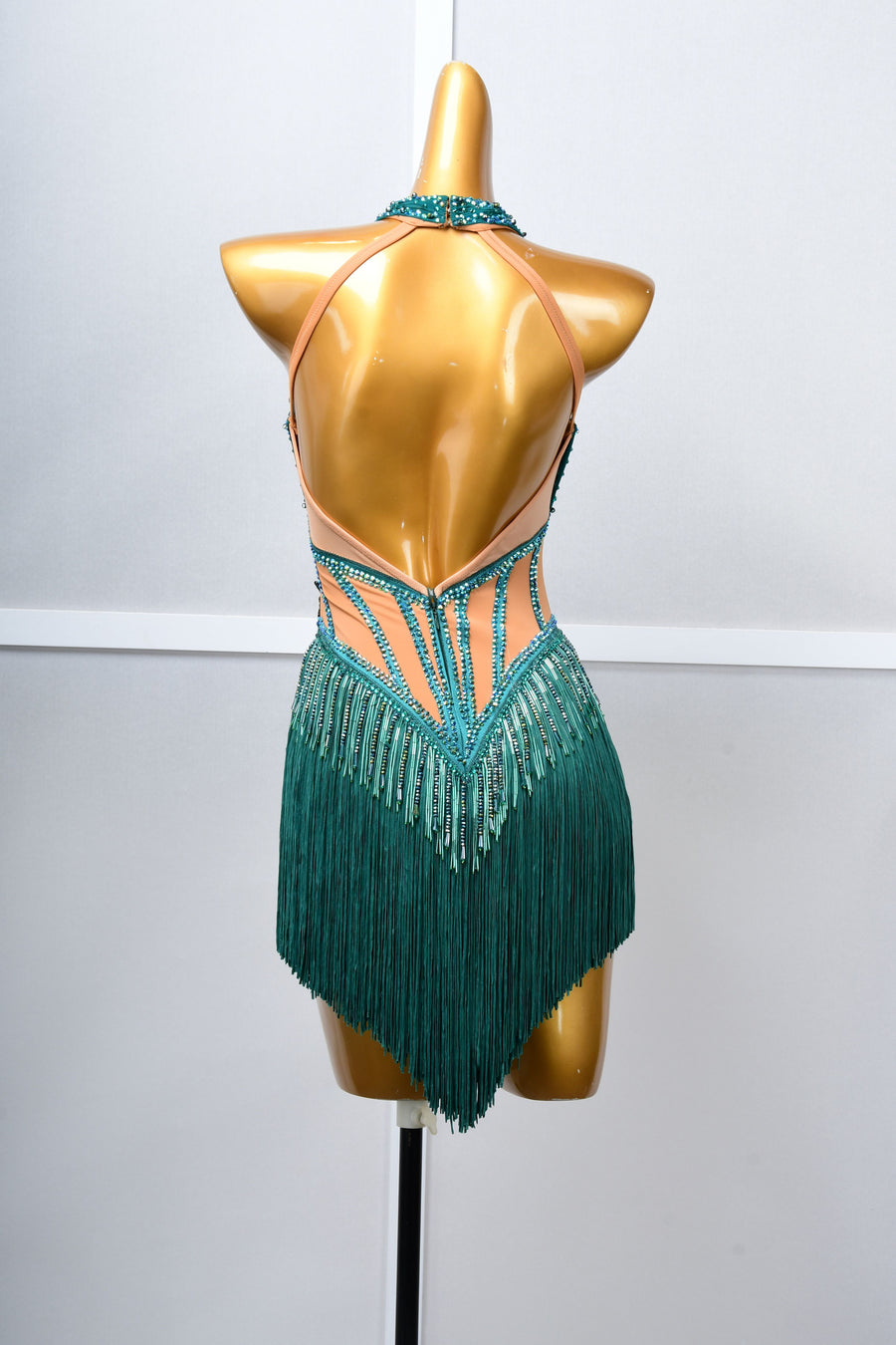 Crystallized Beads Fringe  Latin Dress Latin/Rhythm # 5061