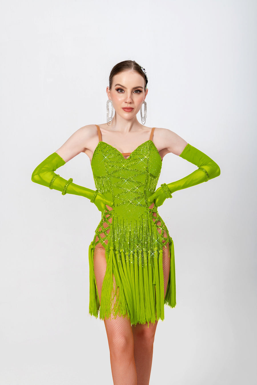 Crystalline Fringe Latin Dress Latin/Rhythm # L5003