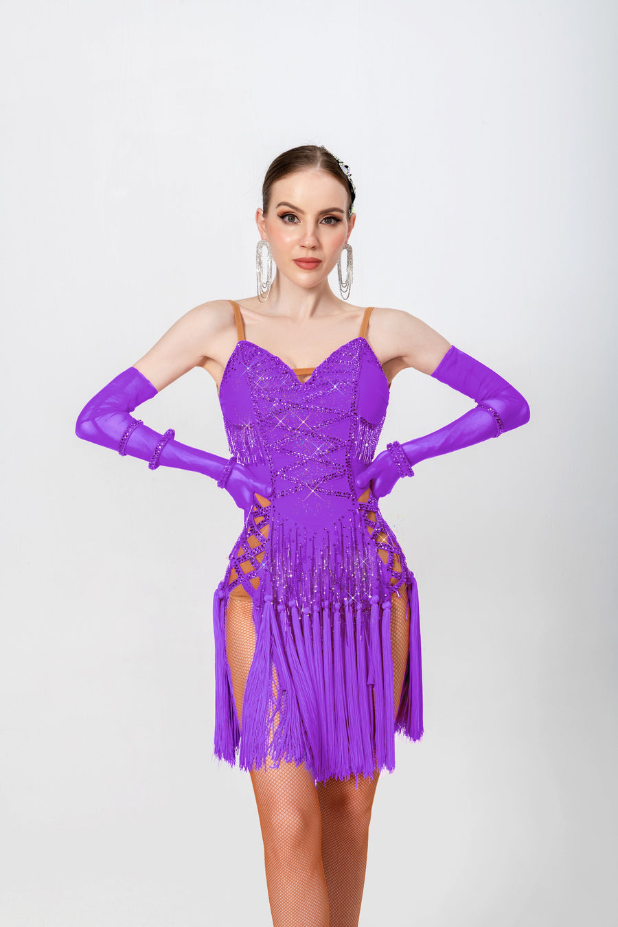 Crystalline Fringe Latin Dress Latin/Rhythm # L5003