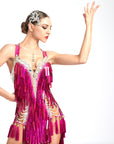 Laser Paillette Latin Performance Dress Latin/Rhythm 