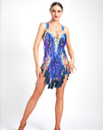 Laser Paillette Latin Performance Dress Latin/Rhythm 