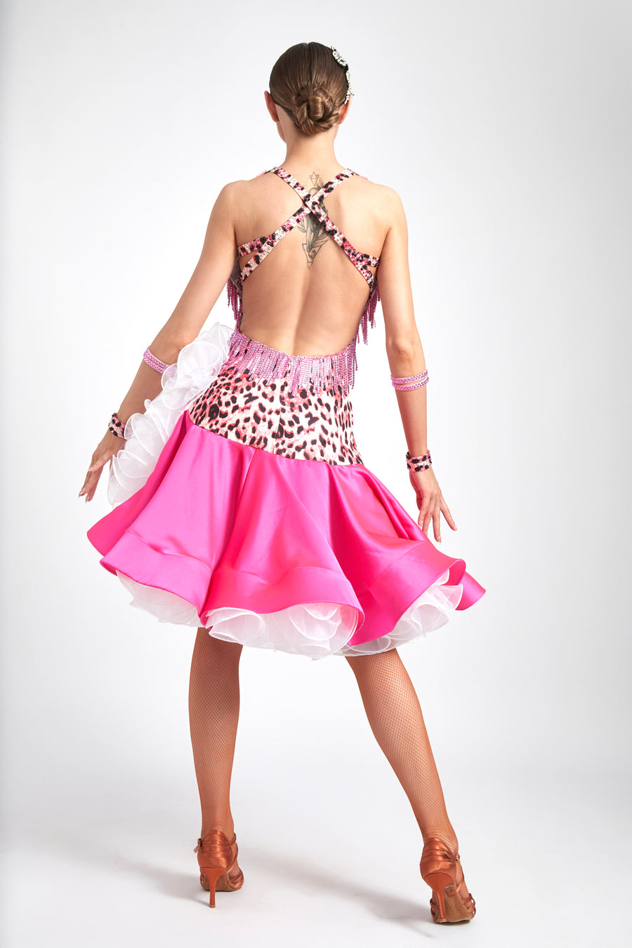 Crystalline Beaded Crepe Latin Dress Latin/Rhythm # L5105