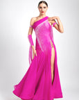 Glittering One Shoulder Smooth Dress Standard/Smooth 