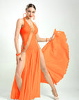 Crystallized Fluorescent stone Smooth Dress Standard/Smooth 