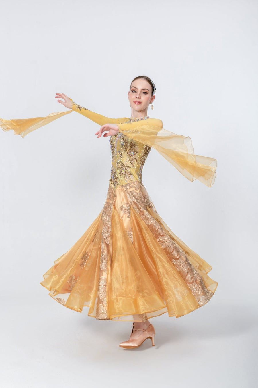 Crystalline Floral Standard Dress Standard/Smooth # M4719 - Unika Dancewear