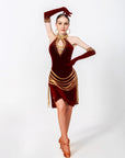 Stretch Velvet Crystallized Latin/Rhythm 