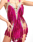 Laser Paillette Latin Performance Dress Latin/Rhythm 