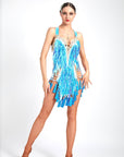 Laser Paillette Latin Performance Dress Latin/Rhythm 