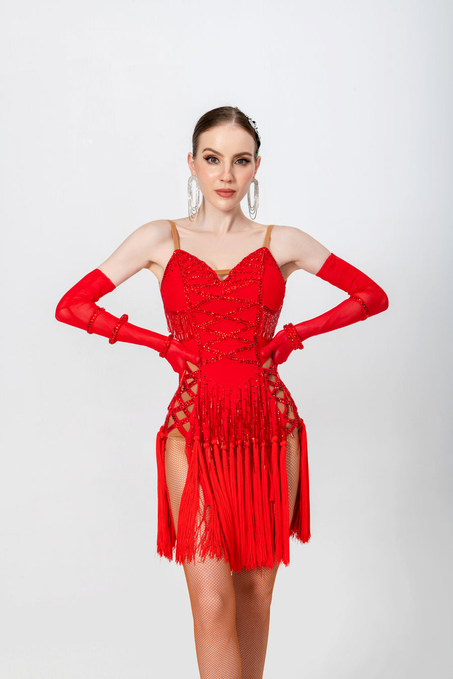 Crystalline Fringe Latin Dress Latin/Rhythm # L5003