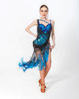 Crystal Peacock Latin  Dress Latin/Rhythm 